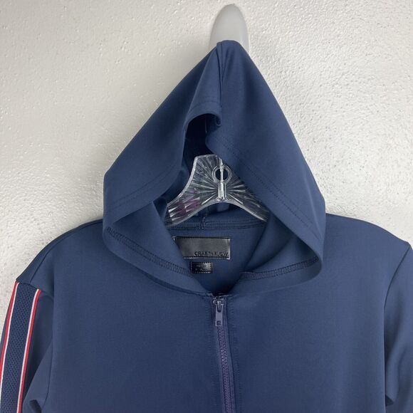 Craft + Flow Varsity Jacket Youth Big Boy 8 Small Navy Zip Front Active Kids - Picture 5 of 11